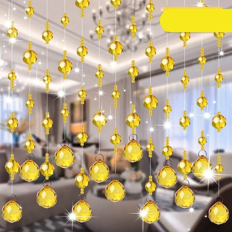 Elegant Crystal Beaded Room Divider Curtain for Luxurious Home Aesthetics