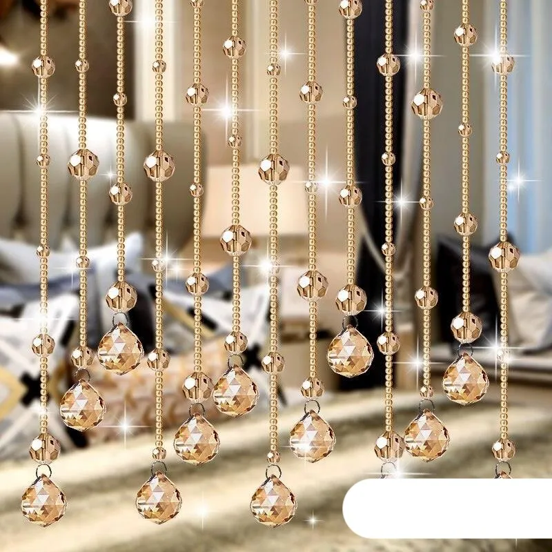 Elegant Crystal Beaded Room Divider Curtain for Luxurious Home Aesthetics