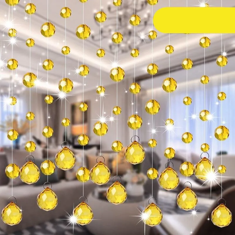 Elegant Crystal Beaded Room Divider Curtain for Luxurious Home Aesthetics