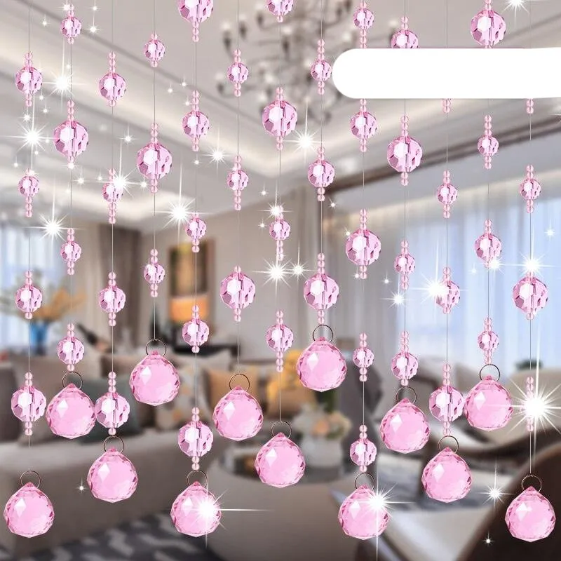 Elegant Crystal Beaded Room Divider Curtain for Luxurious Home Aesthetics