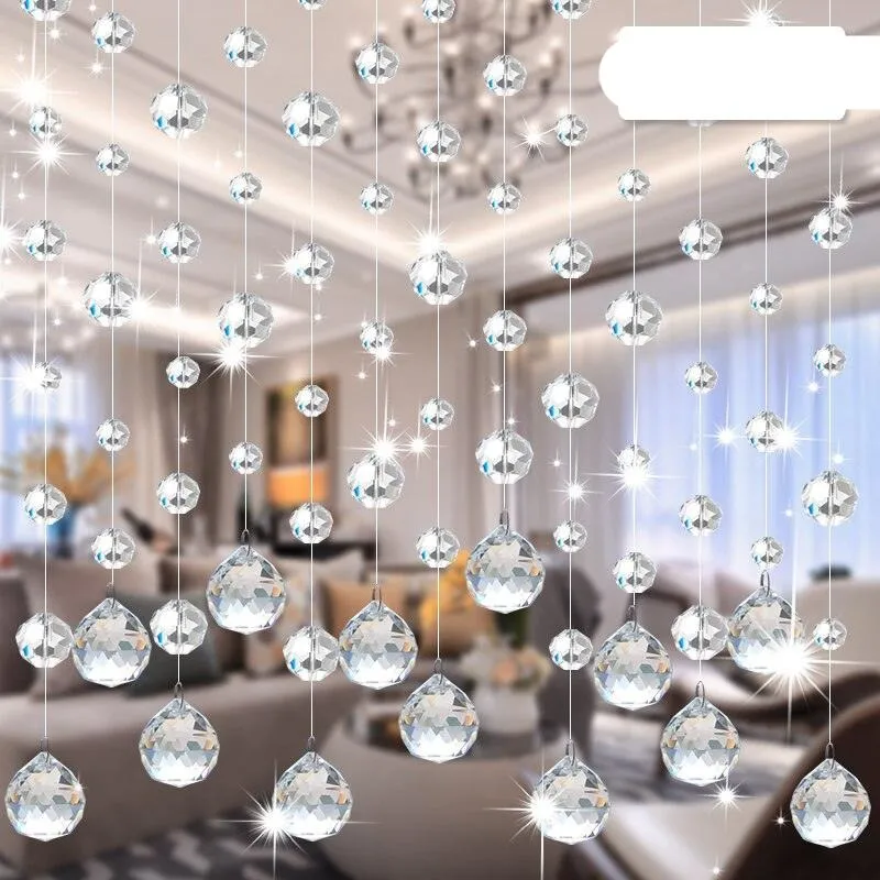 Elegant Crystal Beaded Room Divider Curtain for Luxurious Home Aesthetics
