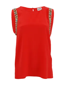 Embellished Muscle Tee