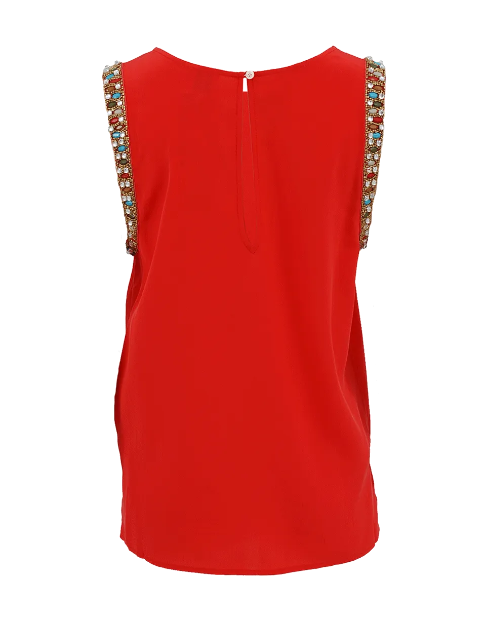 Embellished Muscle Tee