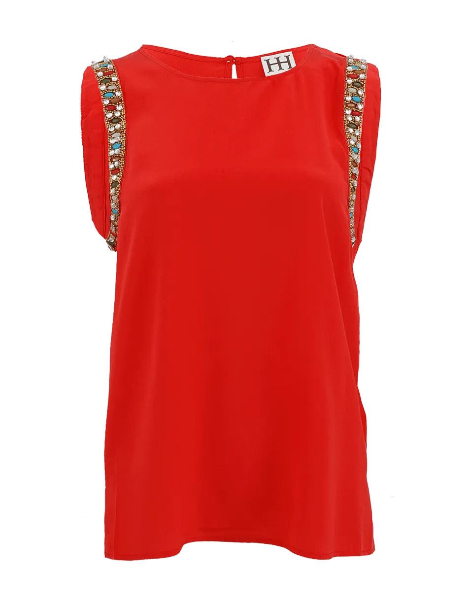 Embellished Muscle Tee