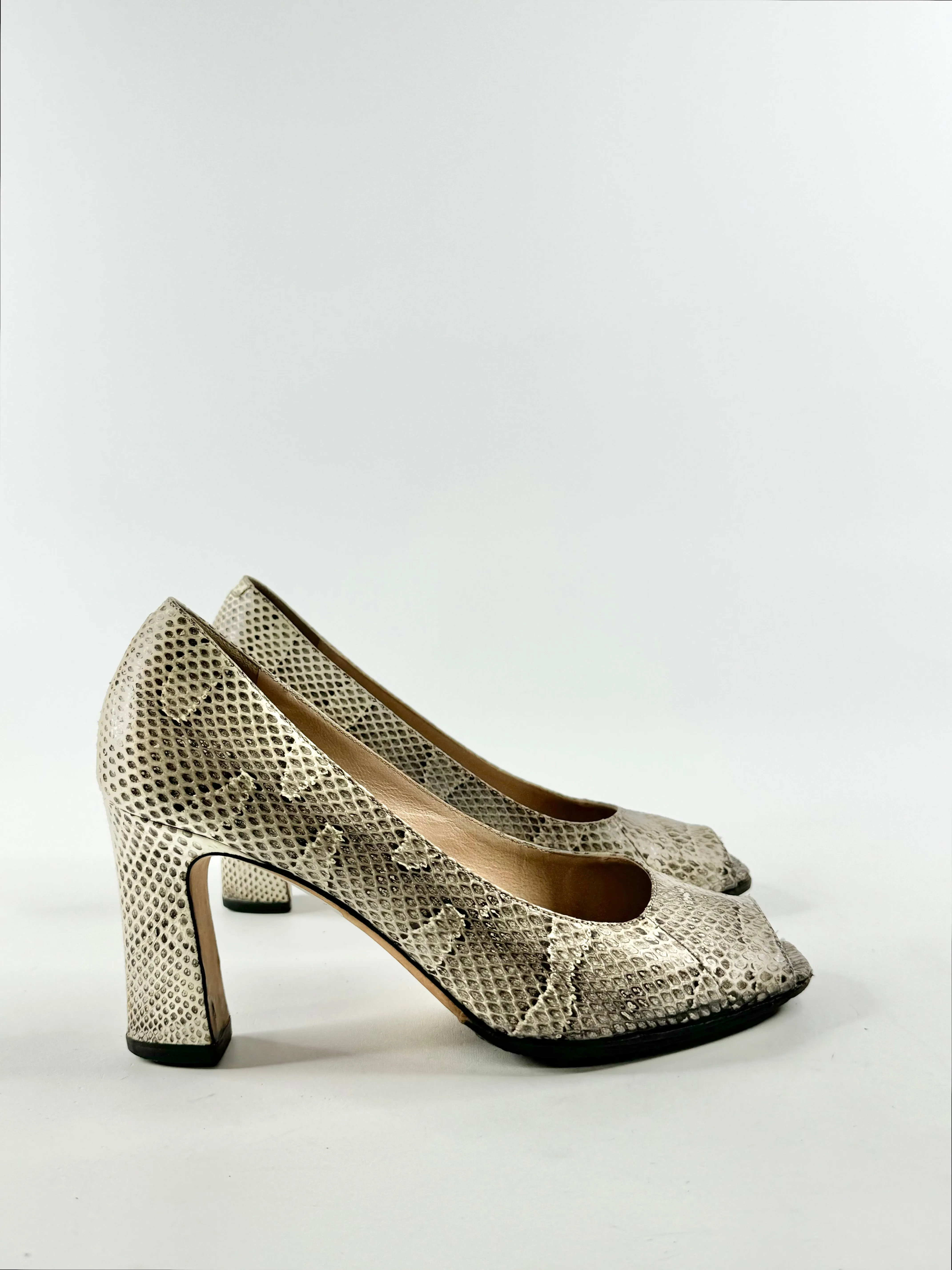 Filippo Raphael 'Roccia Snake' Pattern Pumps - EU38