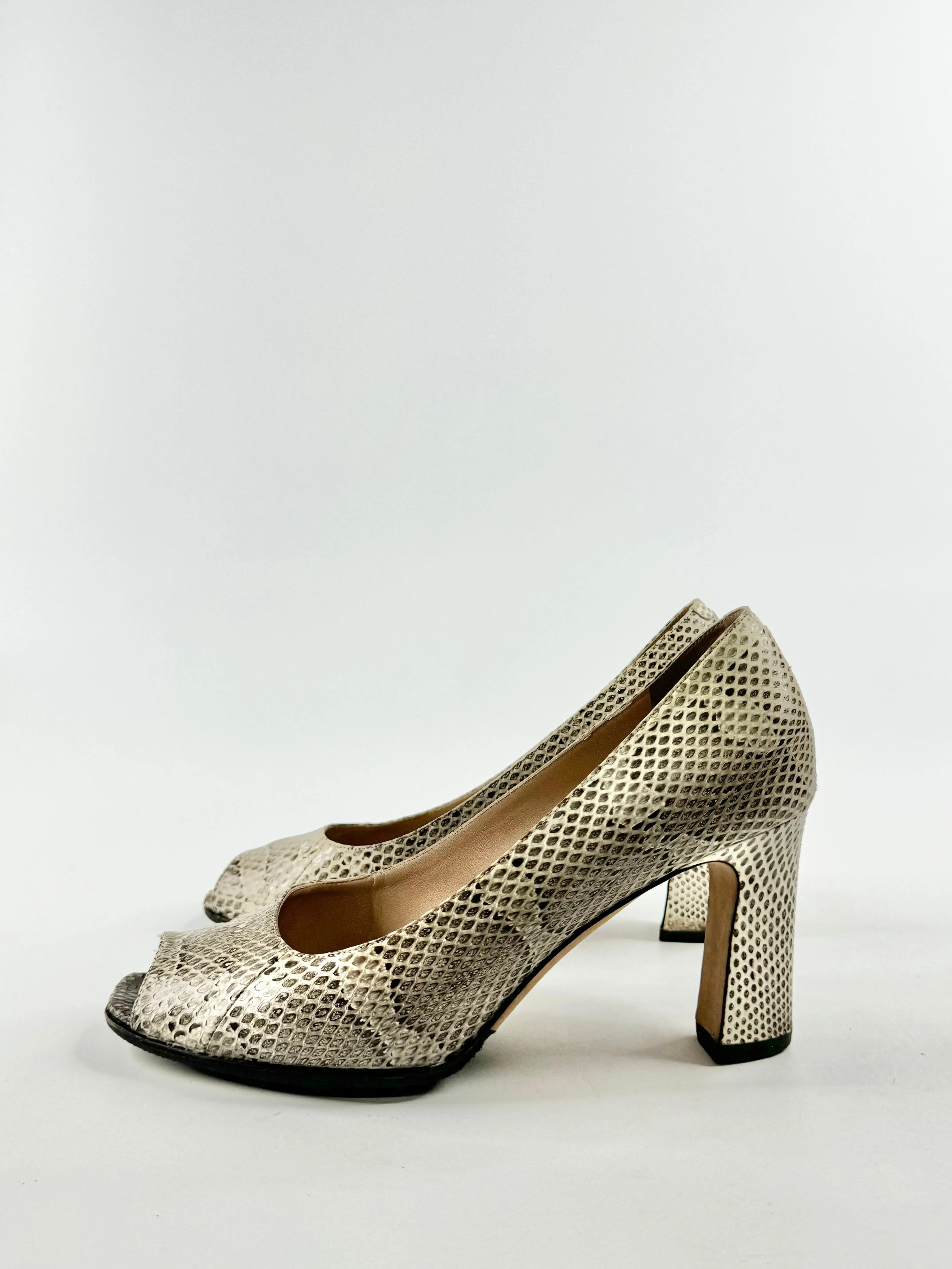 Filippo Raphael 'Roccia Snake' Pattern Pumps - EU38