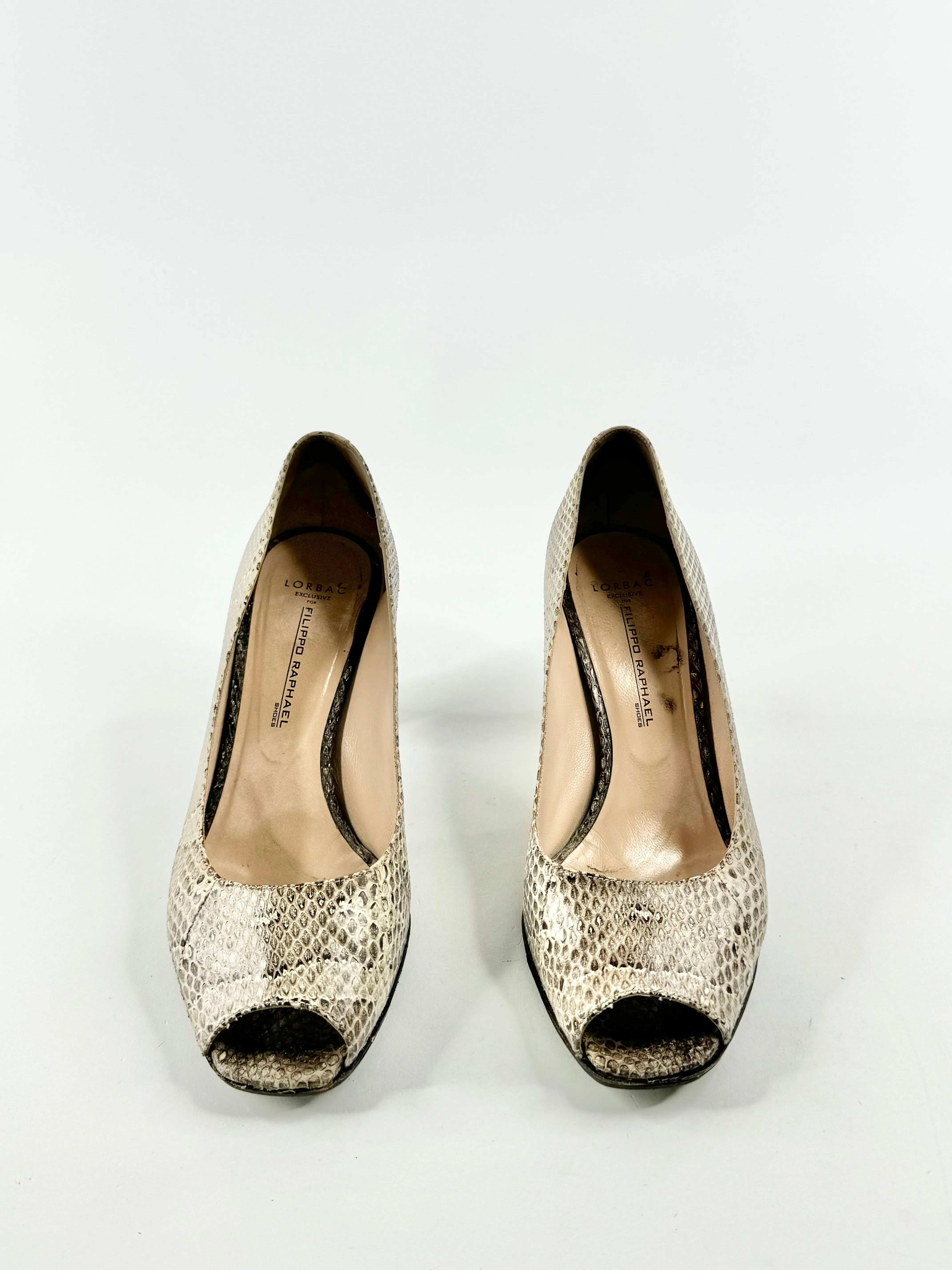 Filippo Raphael 'Roccia Snake' Pattern Pumps - EU38