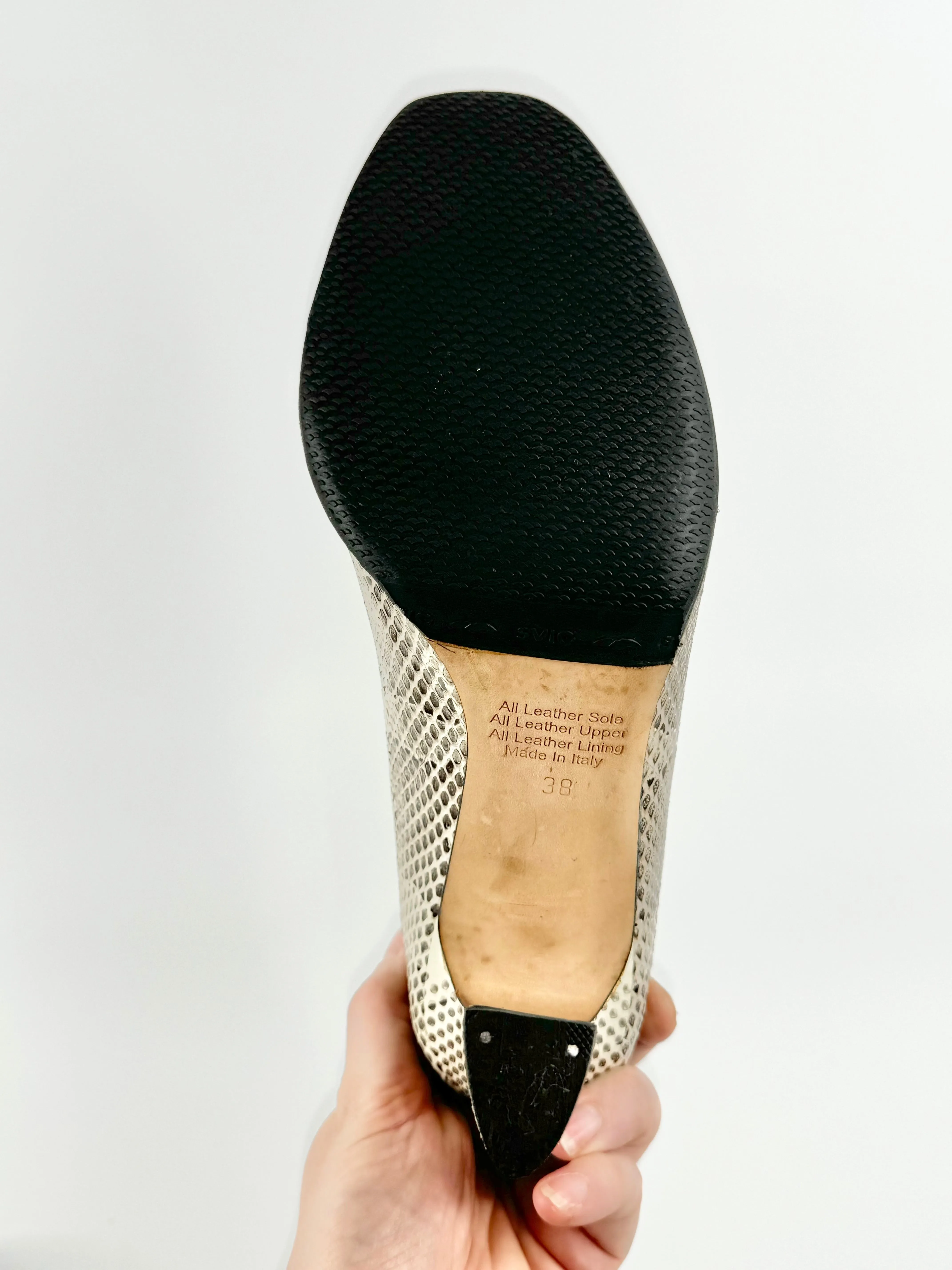 Filippo Raphael 'Roccia Snake' Pattern Pumps - EU38
