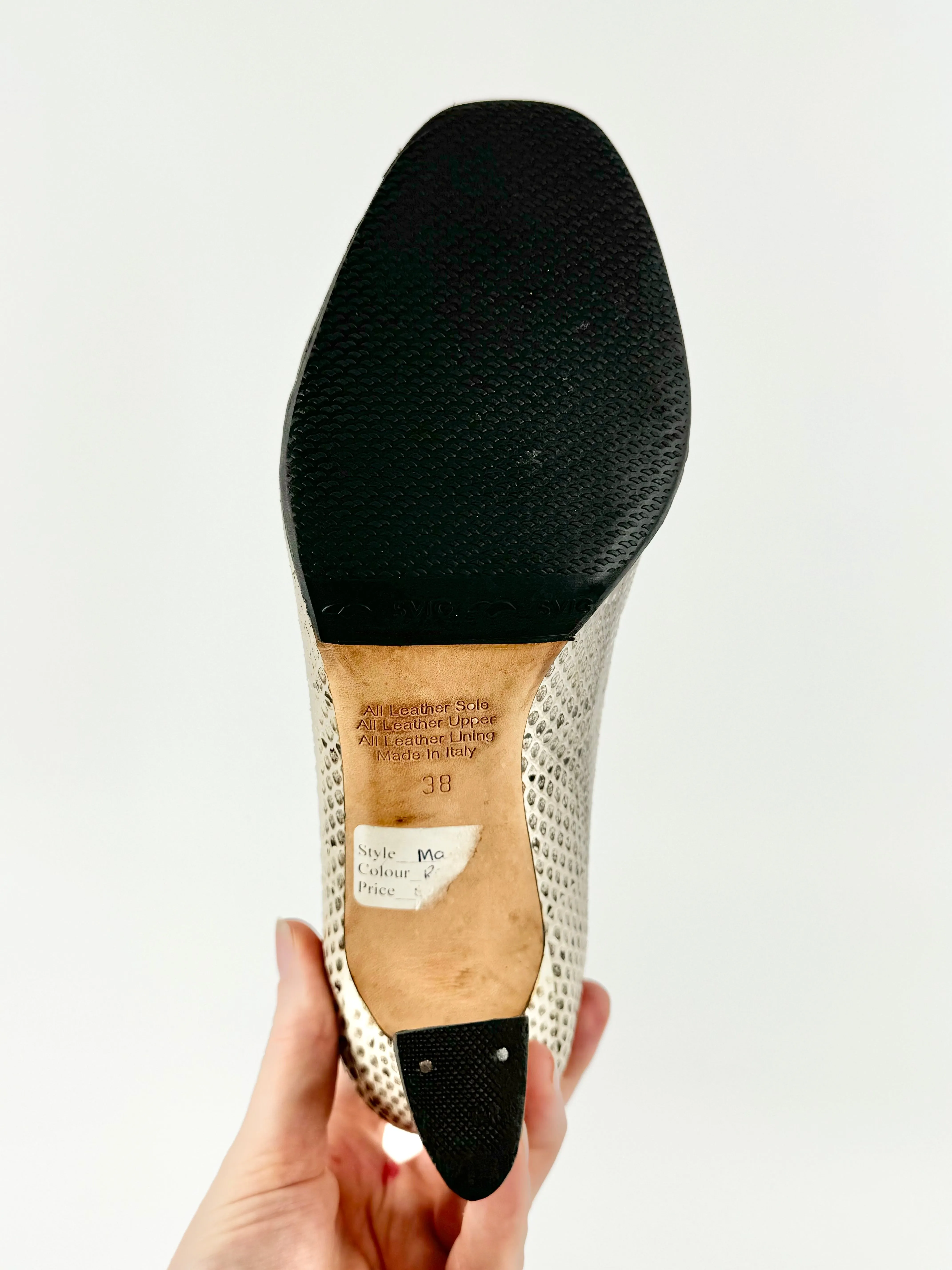 Filippo Raphael 'Roccia Snake' Pattern Pumps - EU38