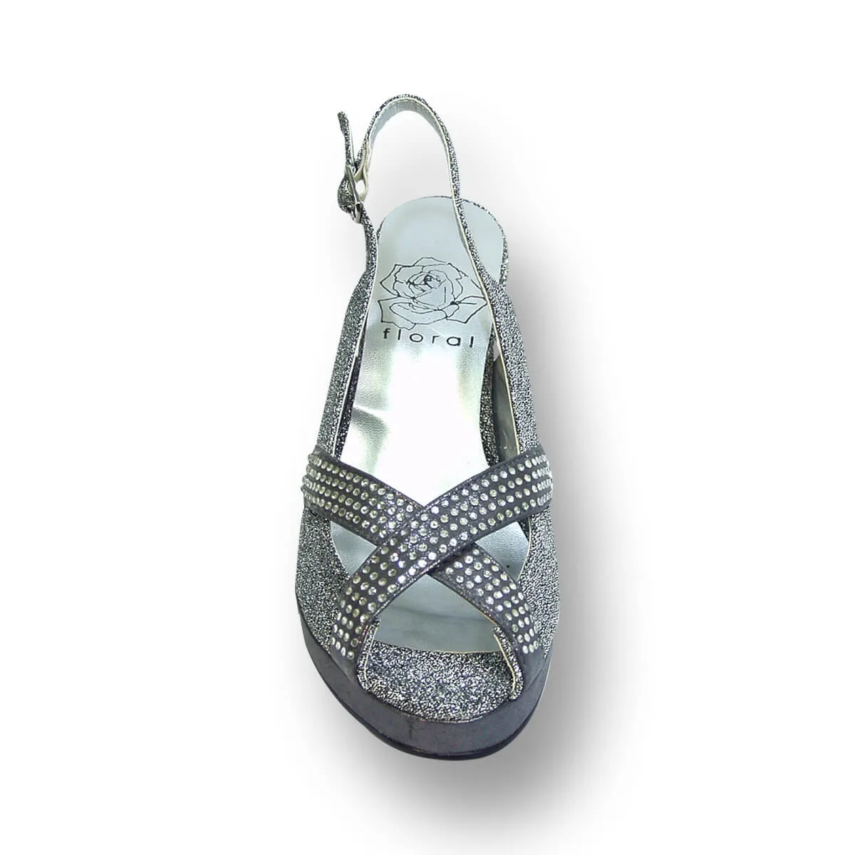 FLORAL Tiffany Women's Wide Width Platform Dress Heeled Sandals