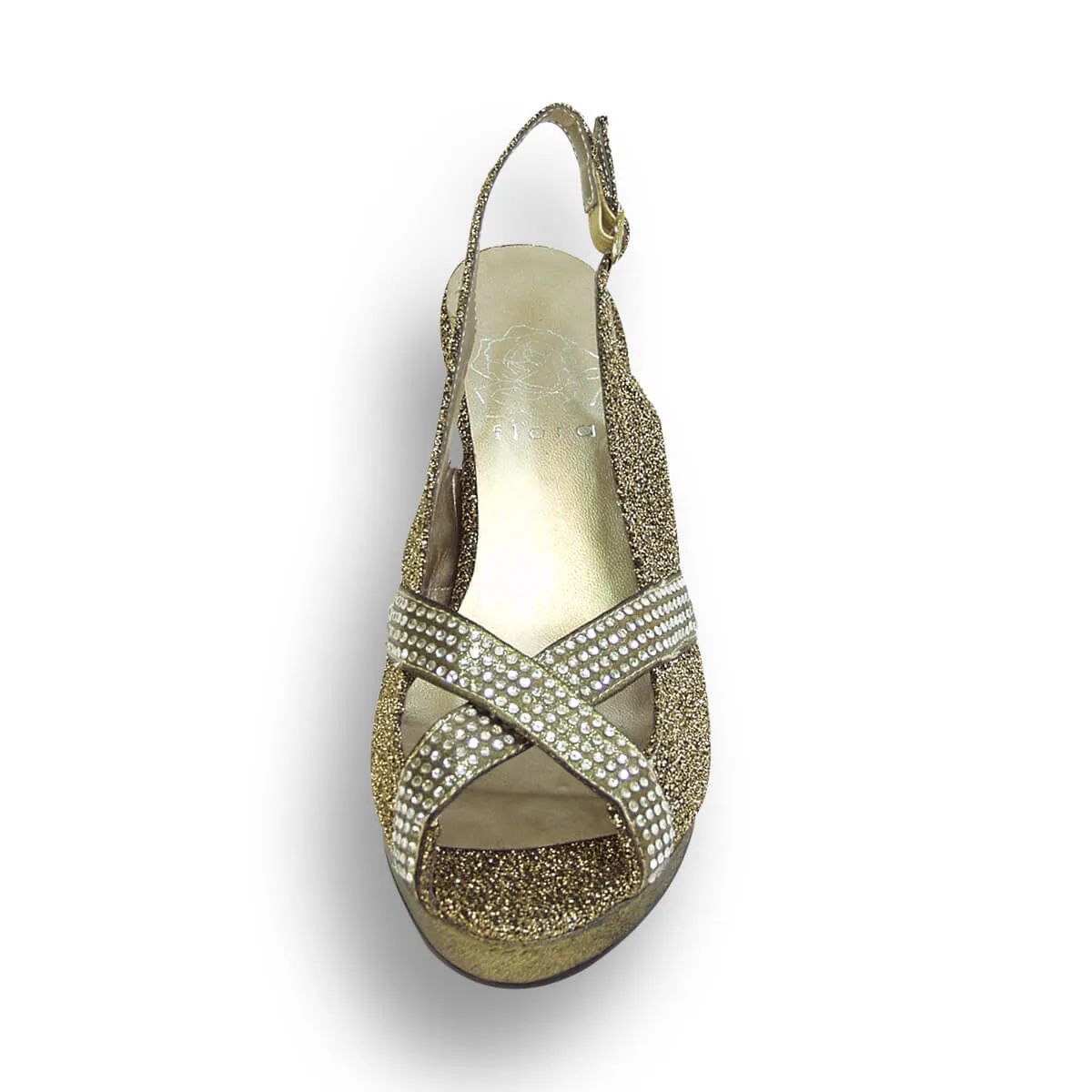 FLORAL Tiffany Women's Wide Width Platform Dress Heeled Sandals