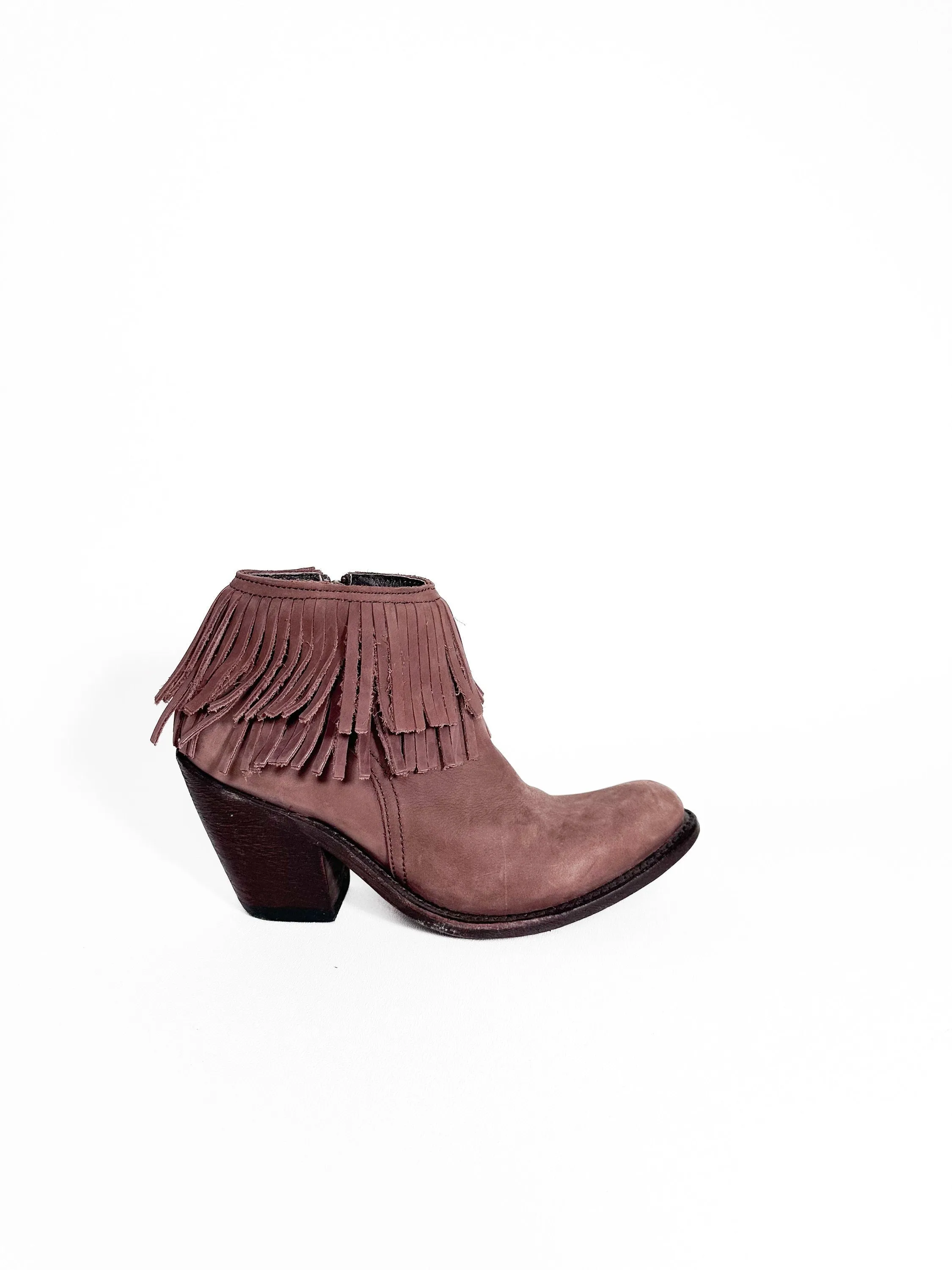 Fringe Boots Size 6 1/2 Ankle Booties Short Cowgirl Southwestern Boots Size 6 1/2