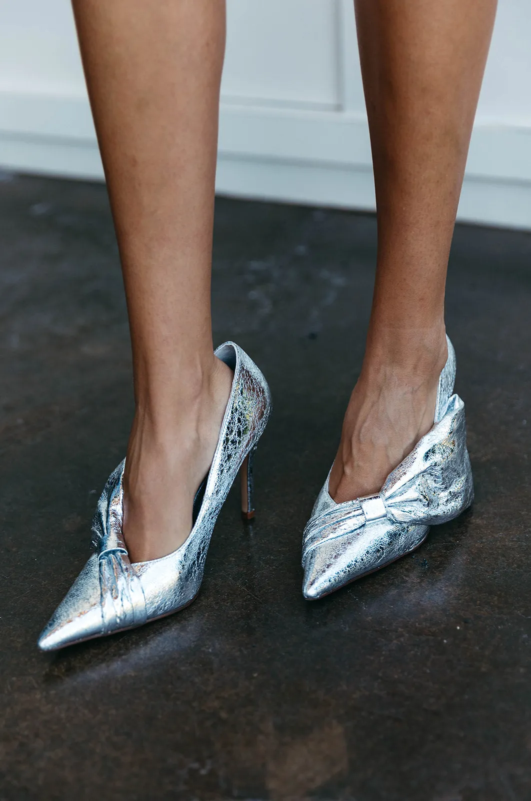 Geovanni Stiletto Heel - Silver