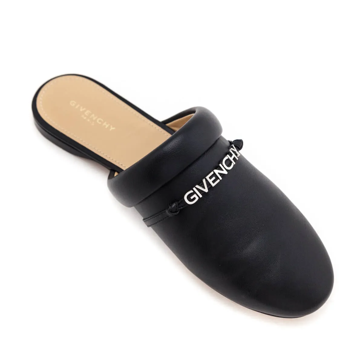 Givenchy Black Leather Elba Mules Size US 9.5 | EU 39.5