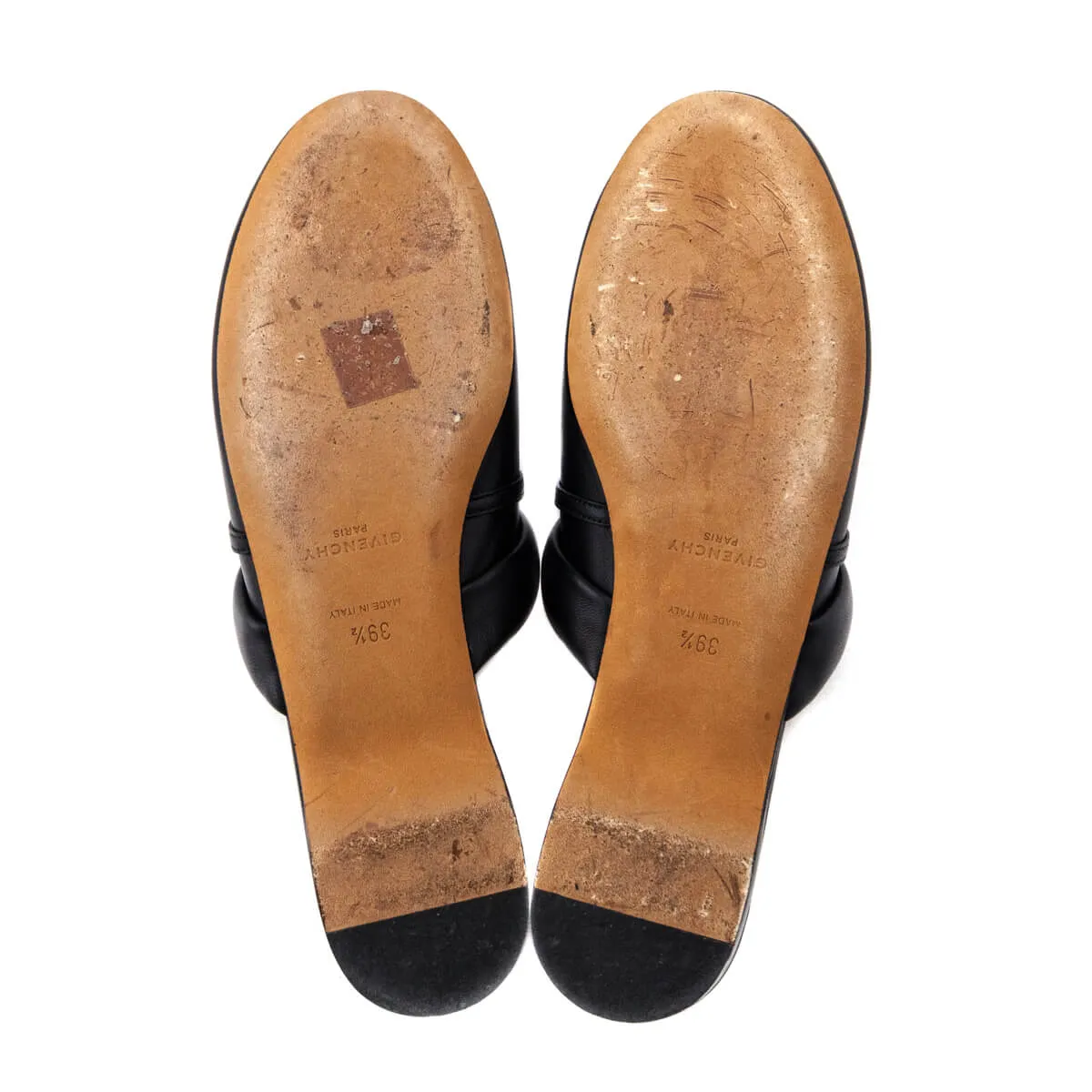 Givenchy Black Leather Elba Mules Size US 9.5 | EU 39.5