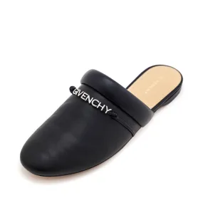 Givenchy Black Leather Elba Mules Size US 9.5 | EU 39.5