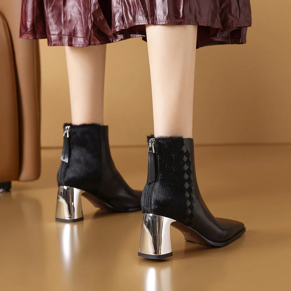Goldara Ebonique Zip Heels