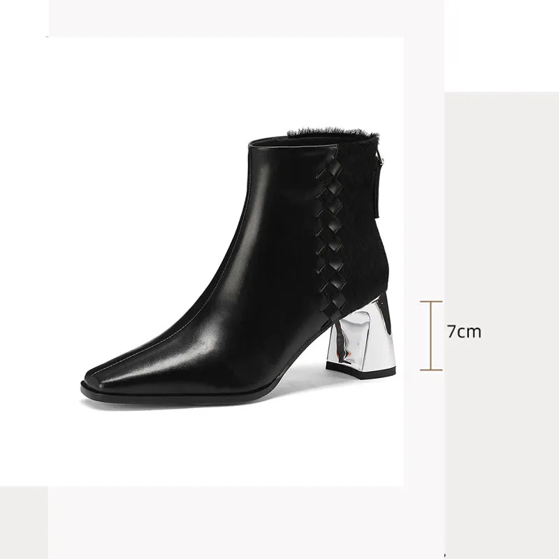Goldara Ebonique Zip Heels