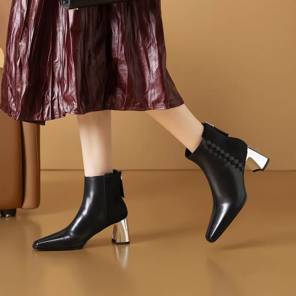 Goldara Ebonique Zip Heels