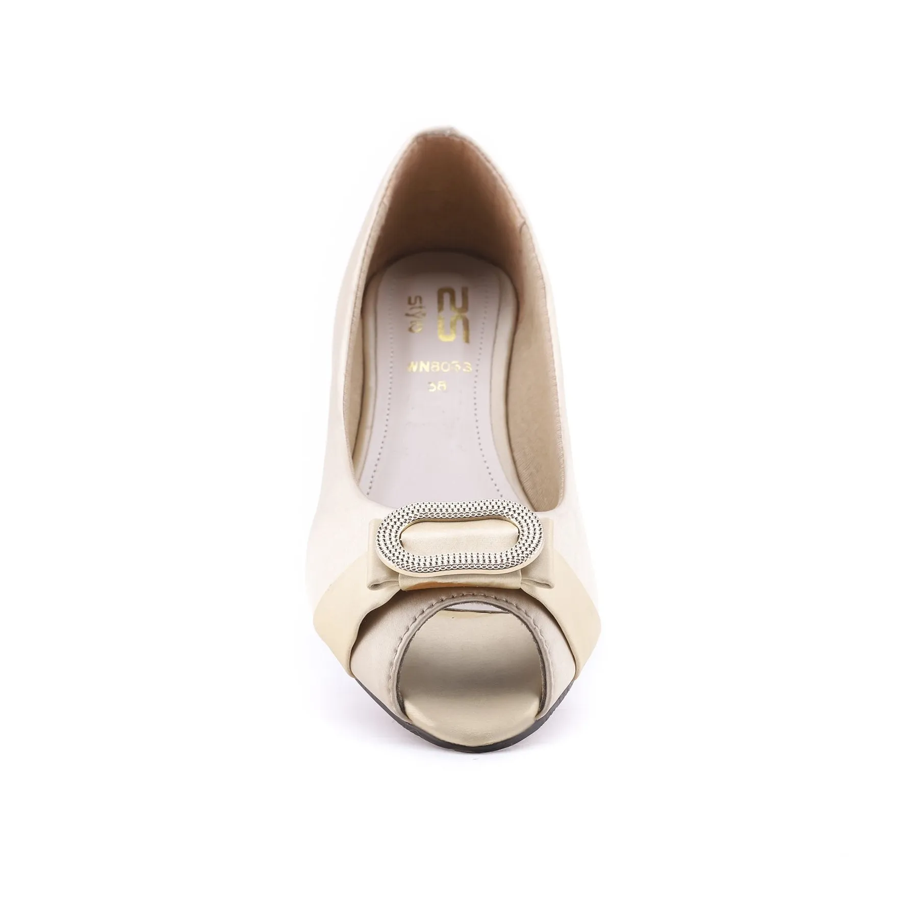 Golden Color Winter Peep Toes WN8033