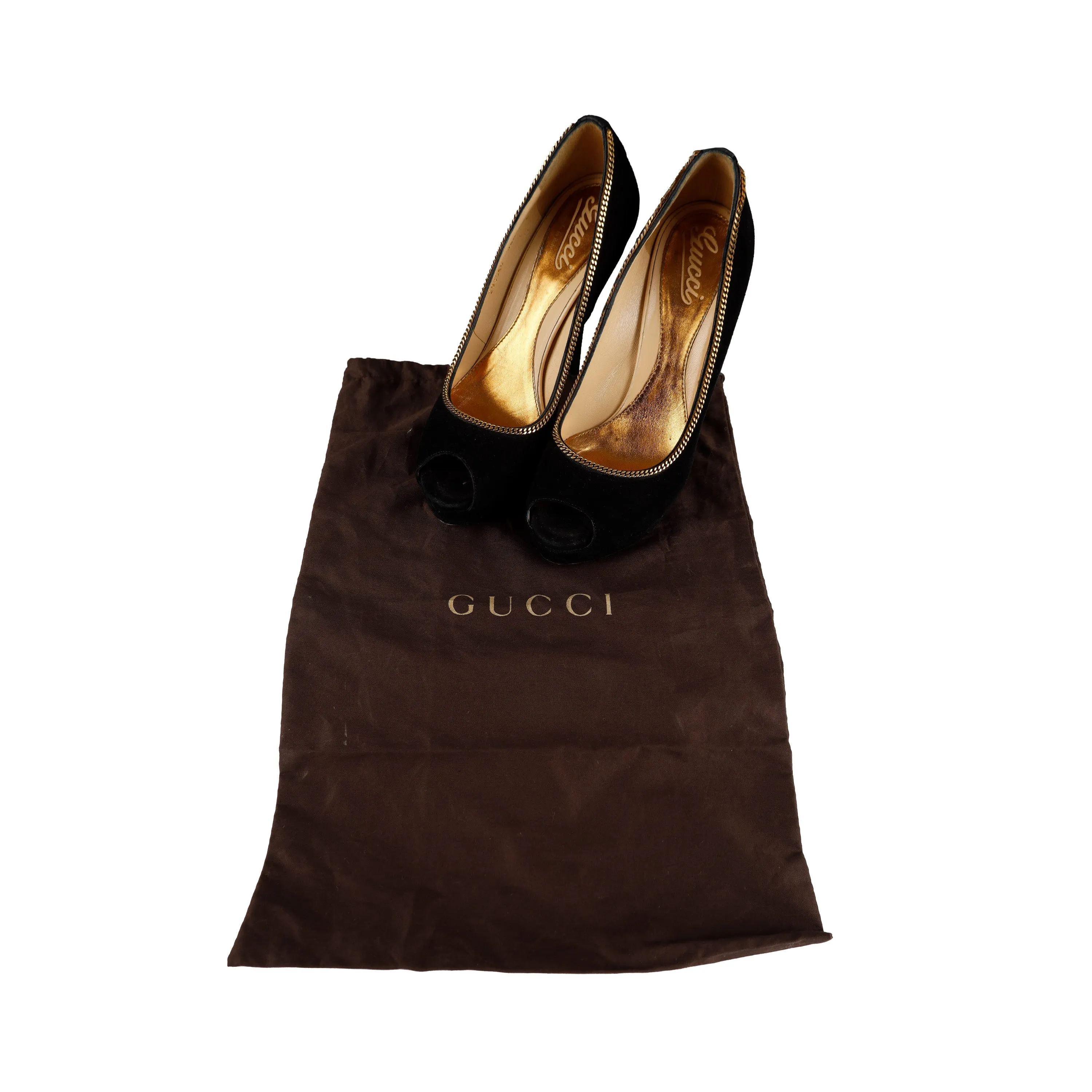 Gucci Peeptoe Pumps - '10s