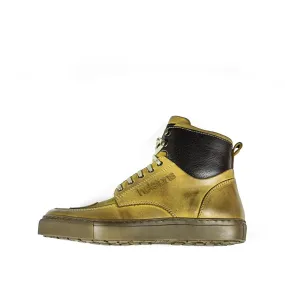 HELSTONS SPORTY WOMENS LEATHER MOTORCYCLE BOOTS - NUBUCK PEACH