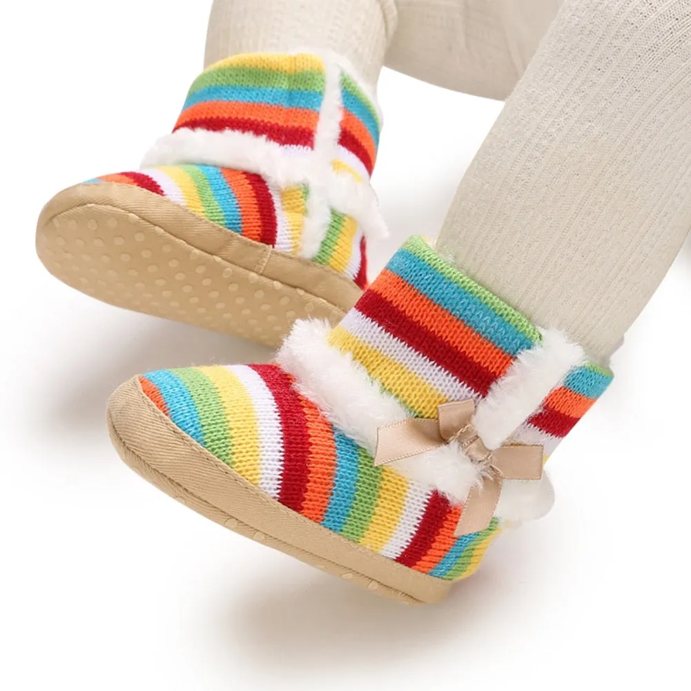 Infant Warm Soft Sole Fleece Snow Boots