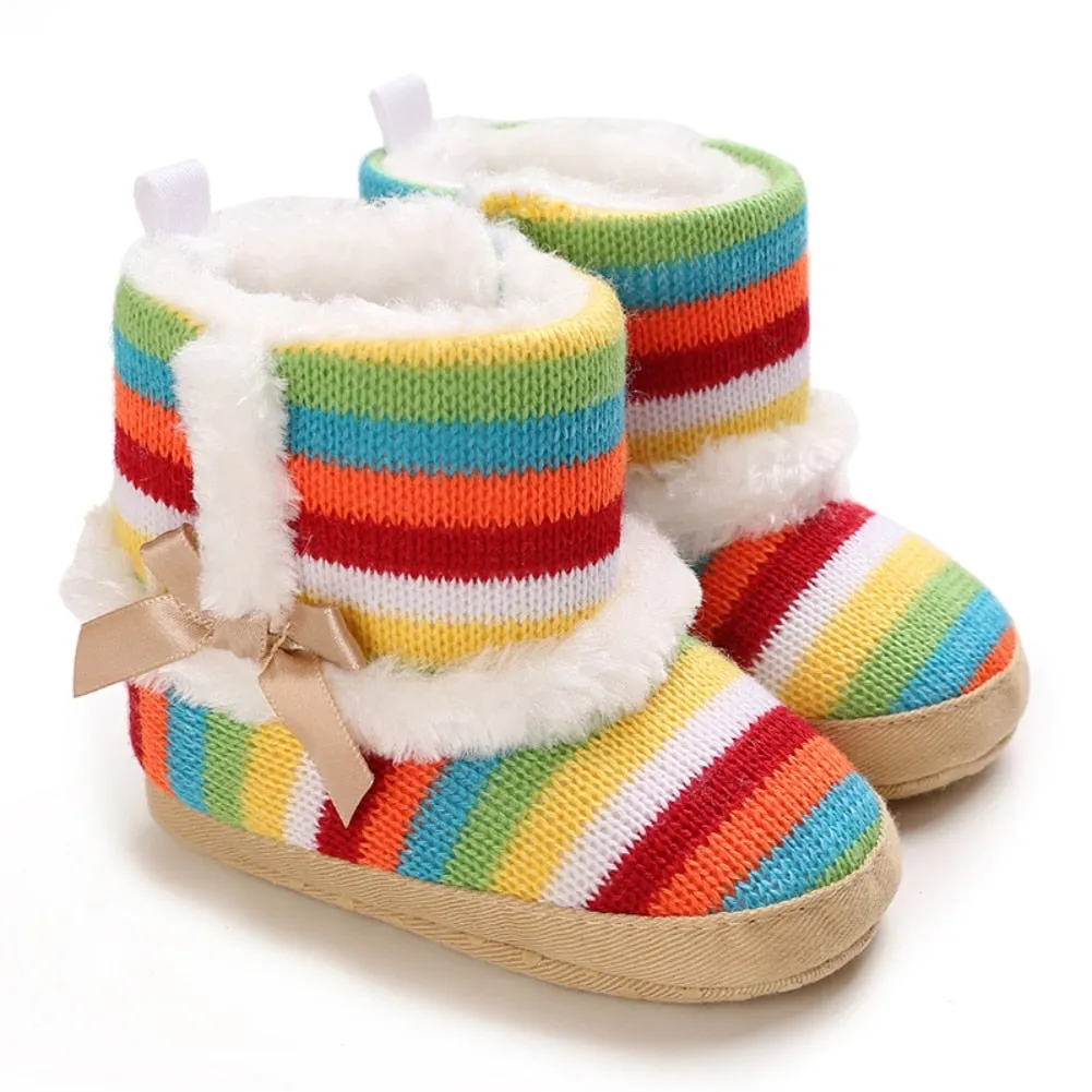 Infant Warm Soft Sole Fleece Snow Boots