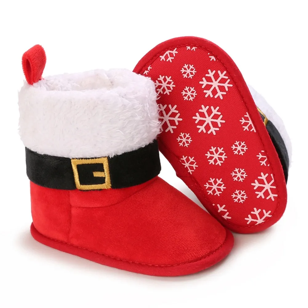 Infant Warm Soft Sole Fleece Snow Boots