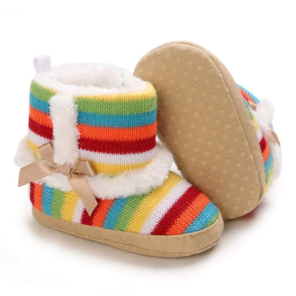 Infant Warm Soft Sole Fleece Snow Boots