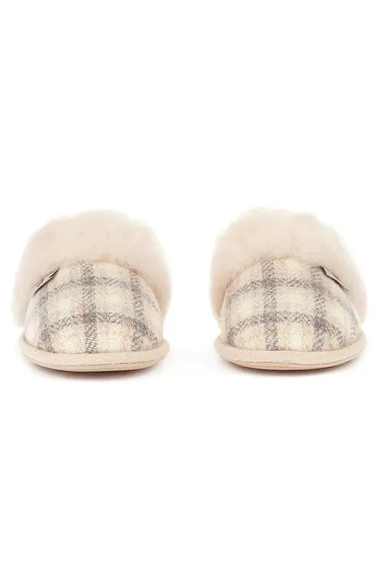 Kate Harris Tweed Mule Slippers
