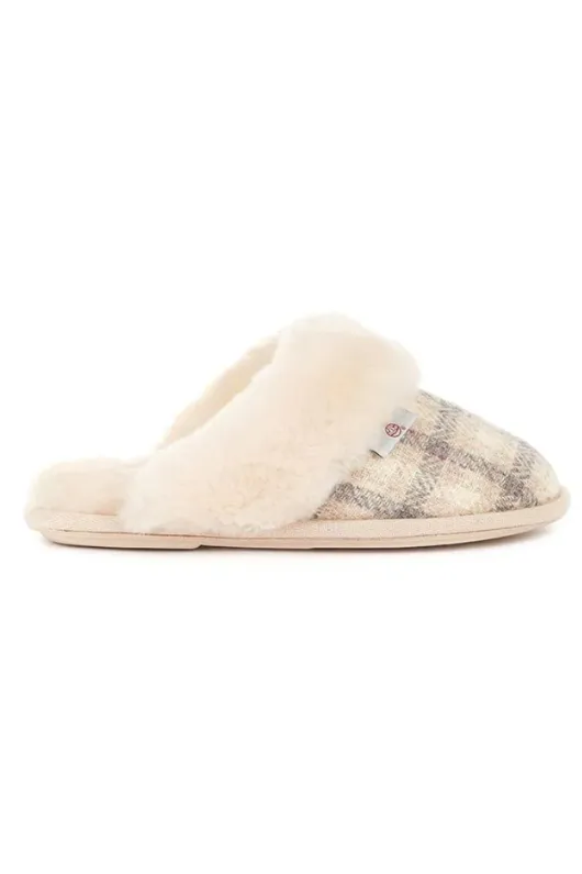 Kate Harris Tweed Mule Slippers