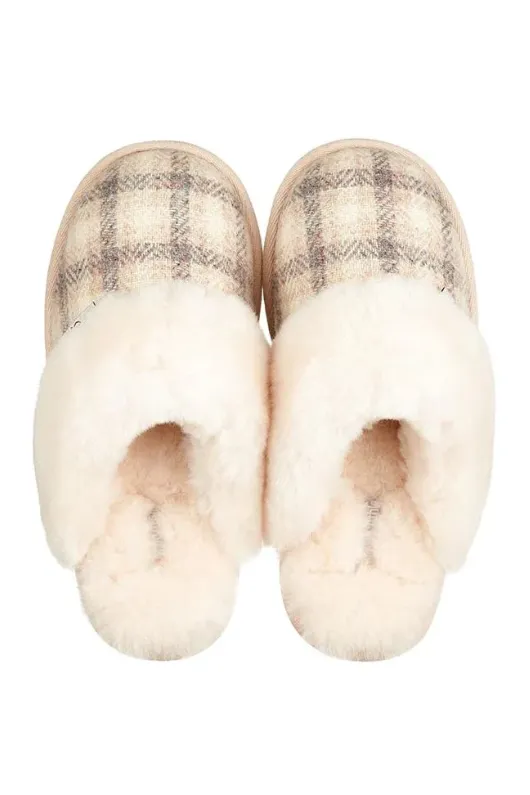 Kate Harris Tweed Mule Slippers