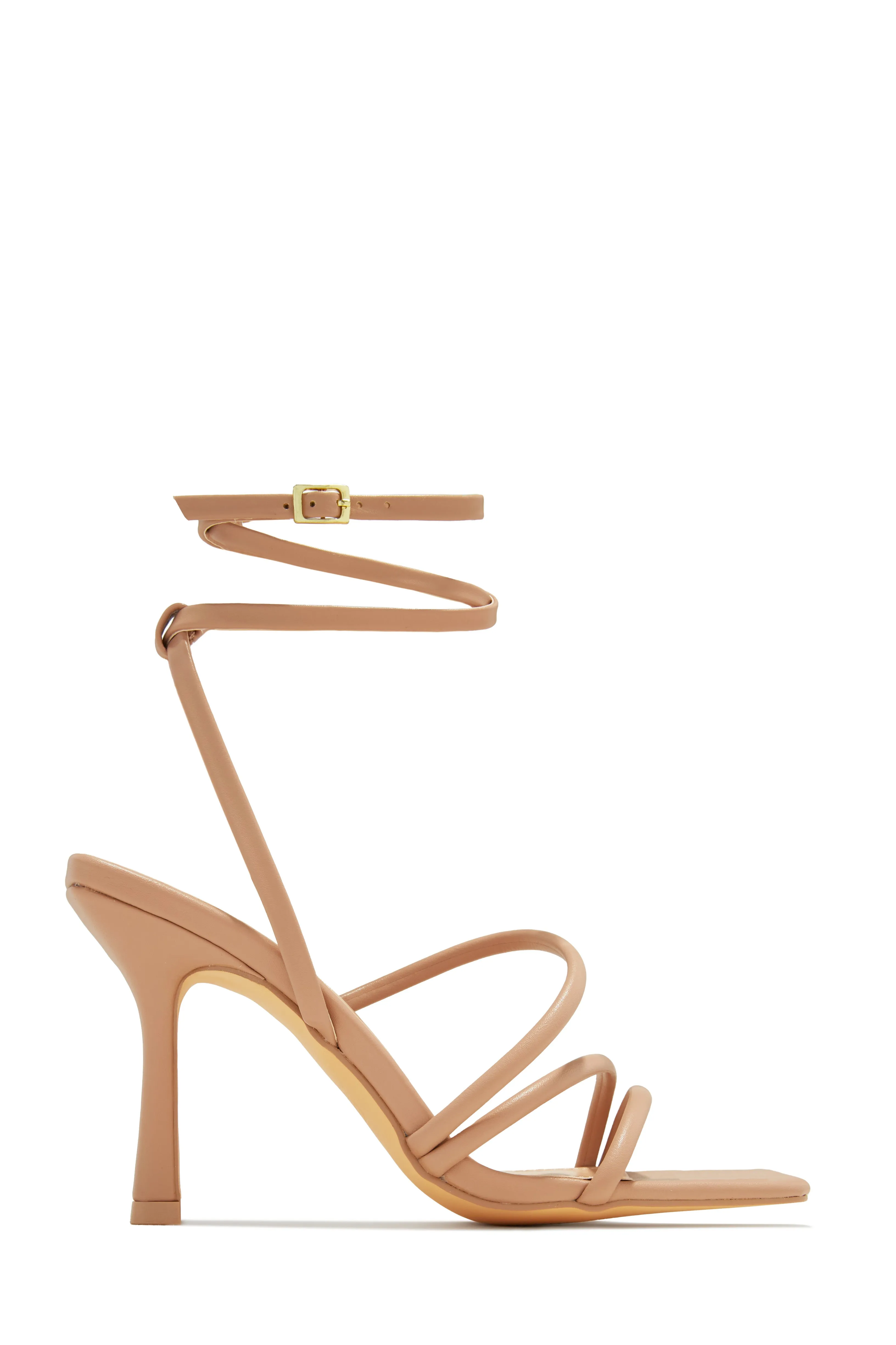 Katti Strappy Mid Heels - Ivory