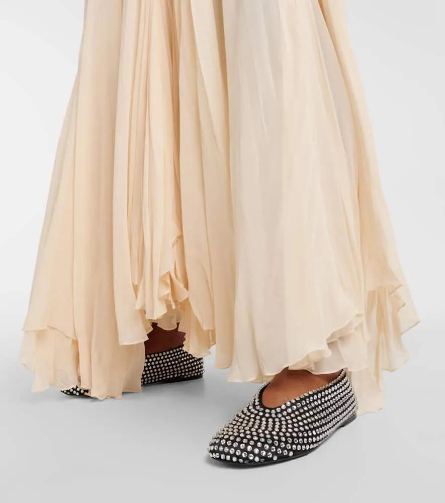 Khaite Marcy embellished ballet flats