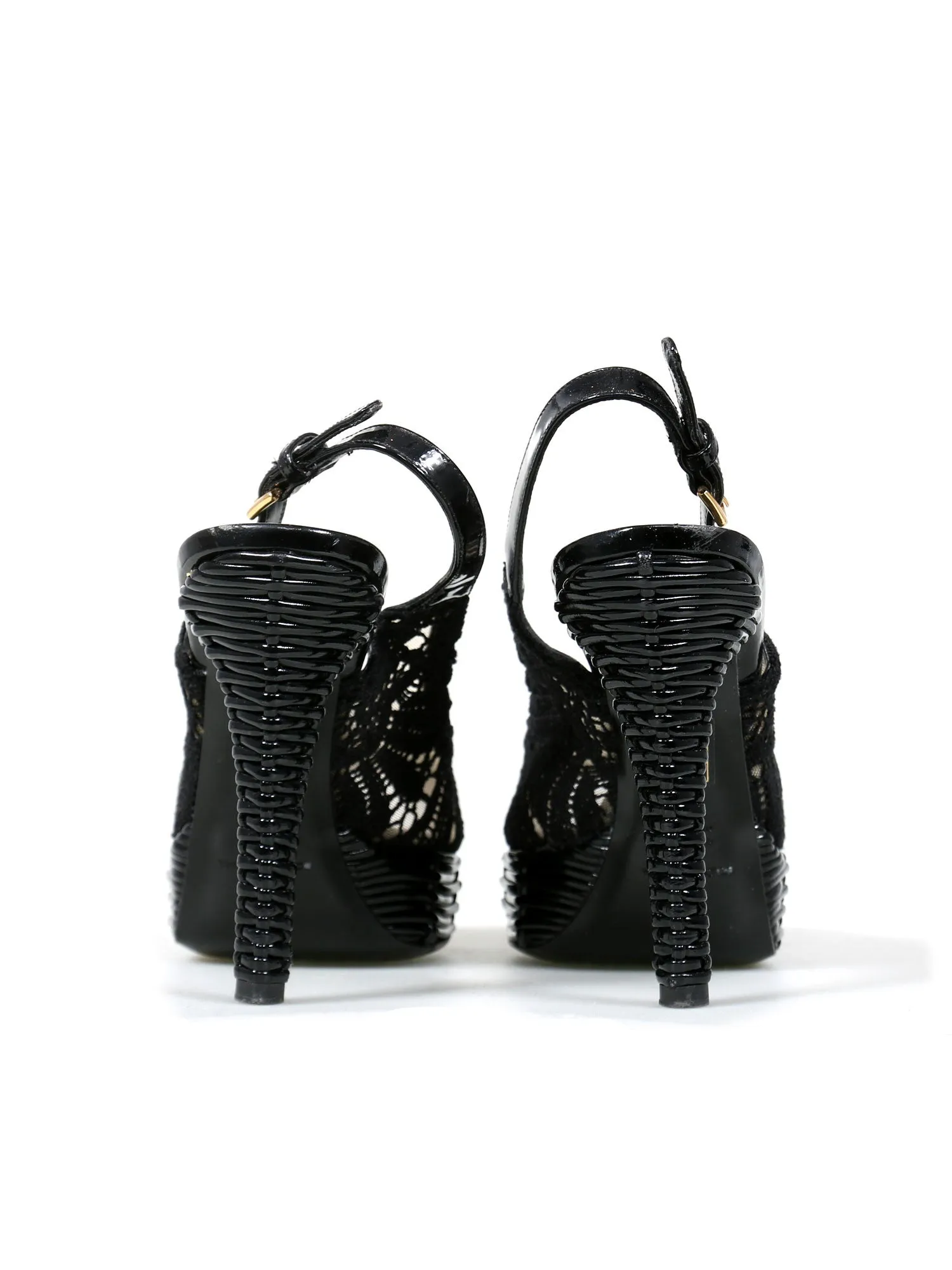 Lace Slingback Pumps