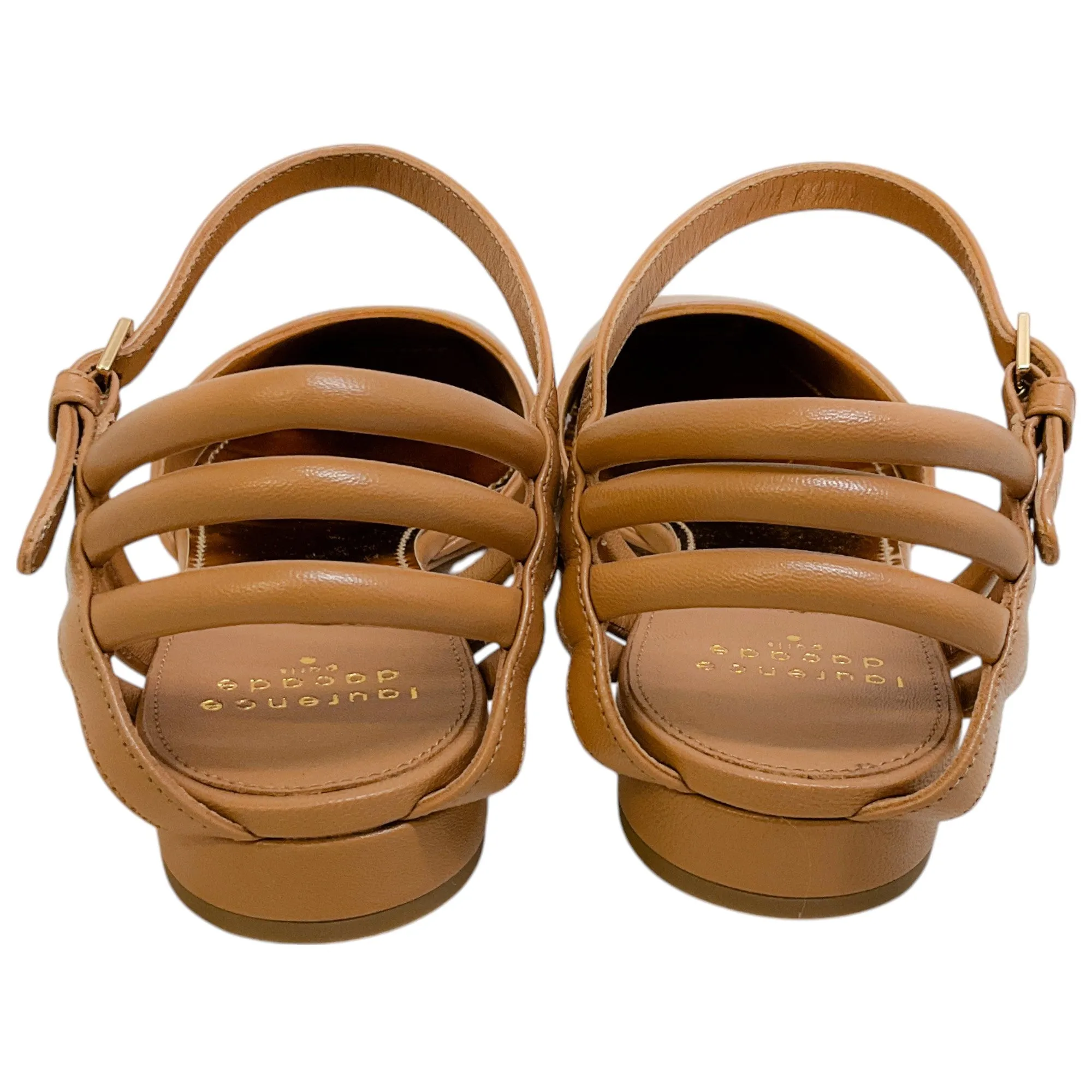 Laurence Dacade Beige Leather Caina Strappy Flats