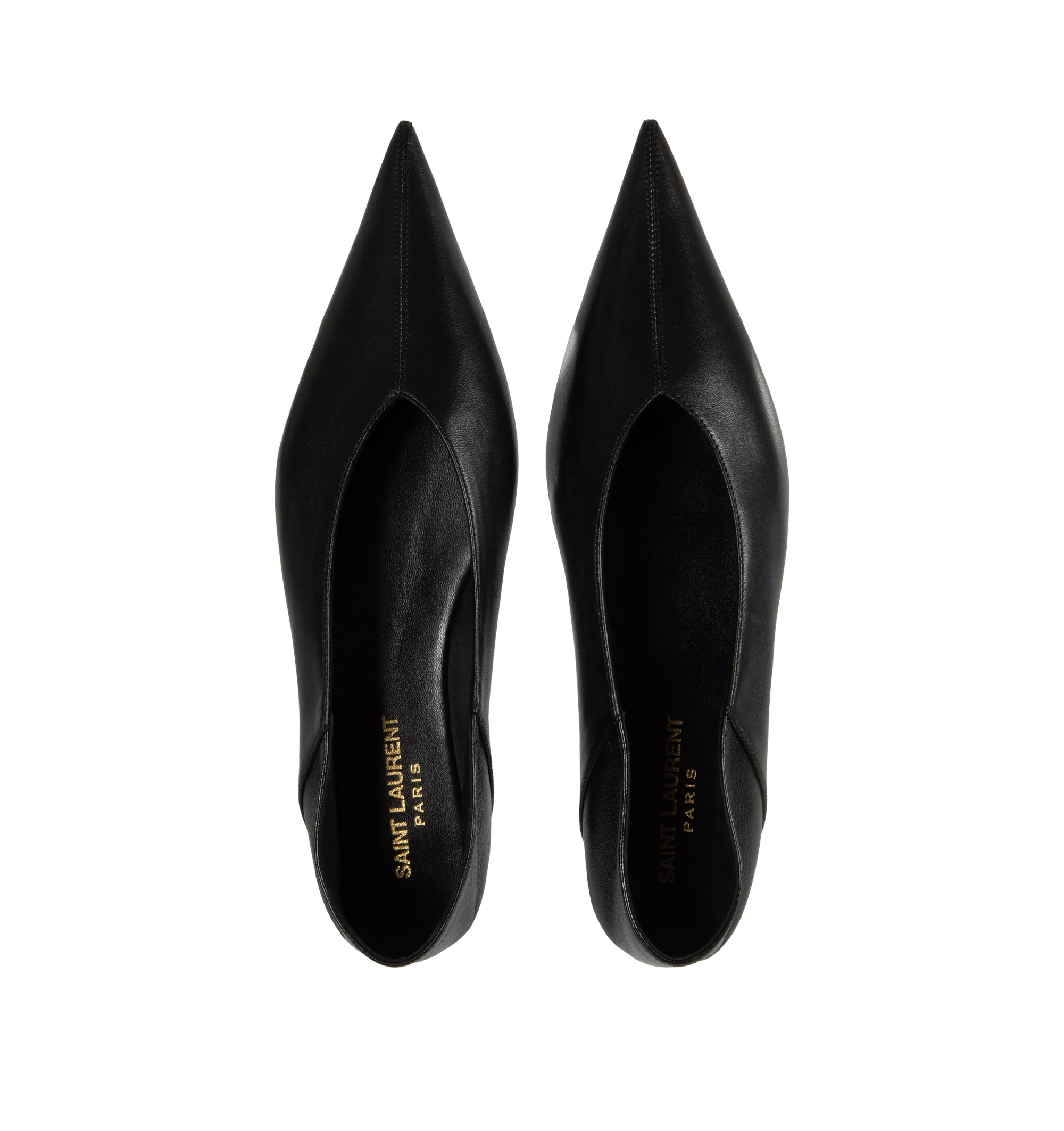LEATHER BALLERINA FLATS