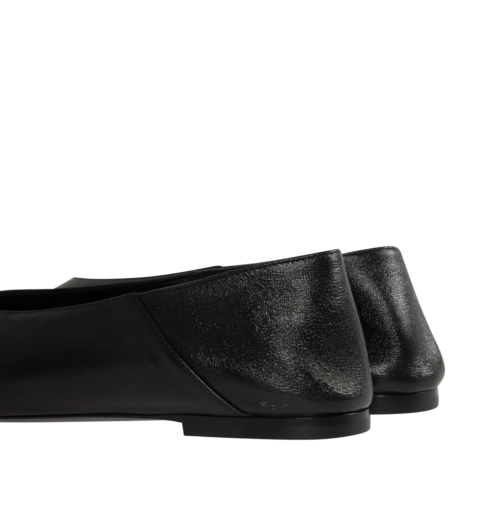 LEATHER BALLERINA FLATS