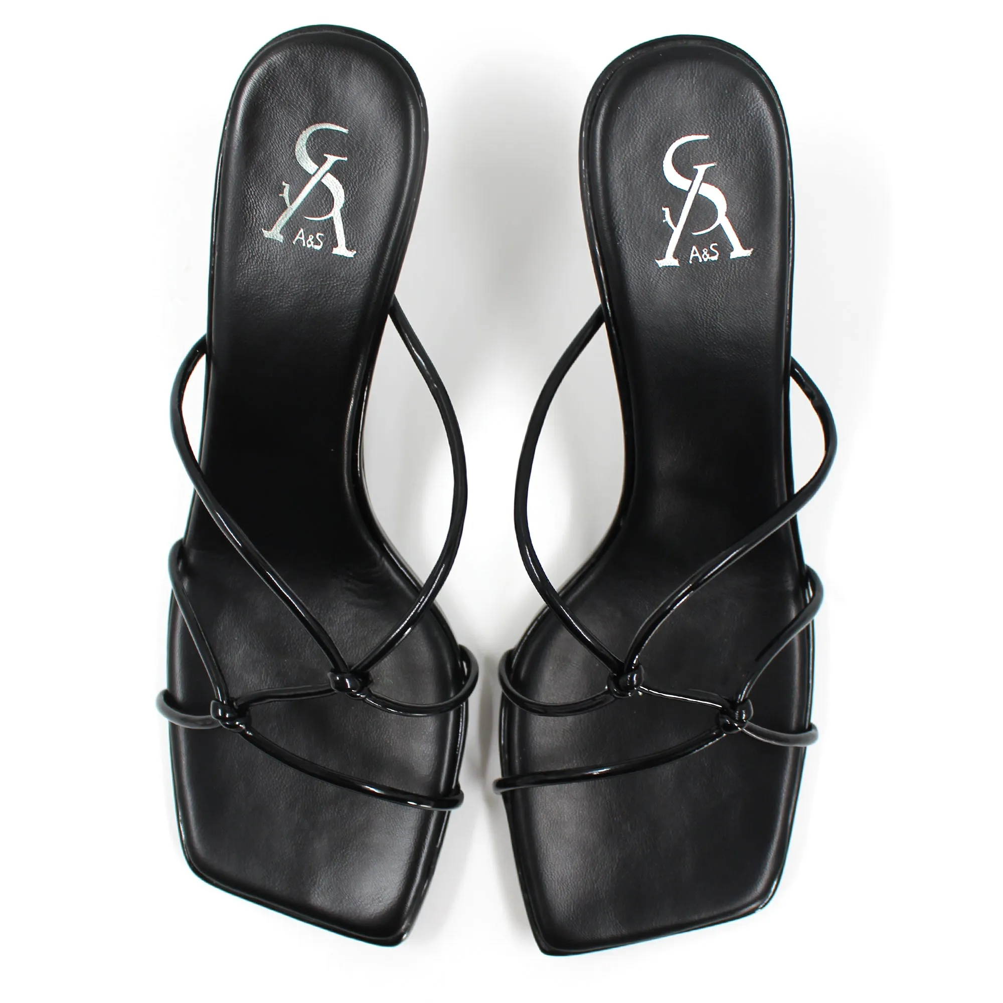 Linear Strappy Heels