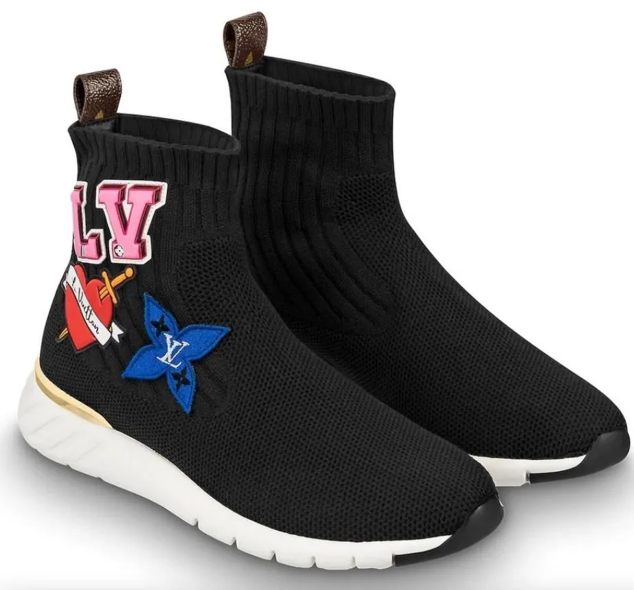 Logo Black Heart Sock Sneaker Boots