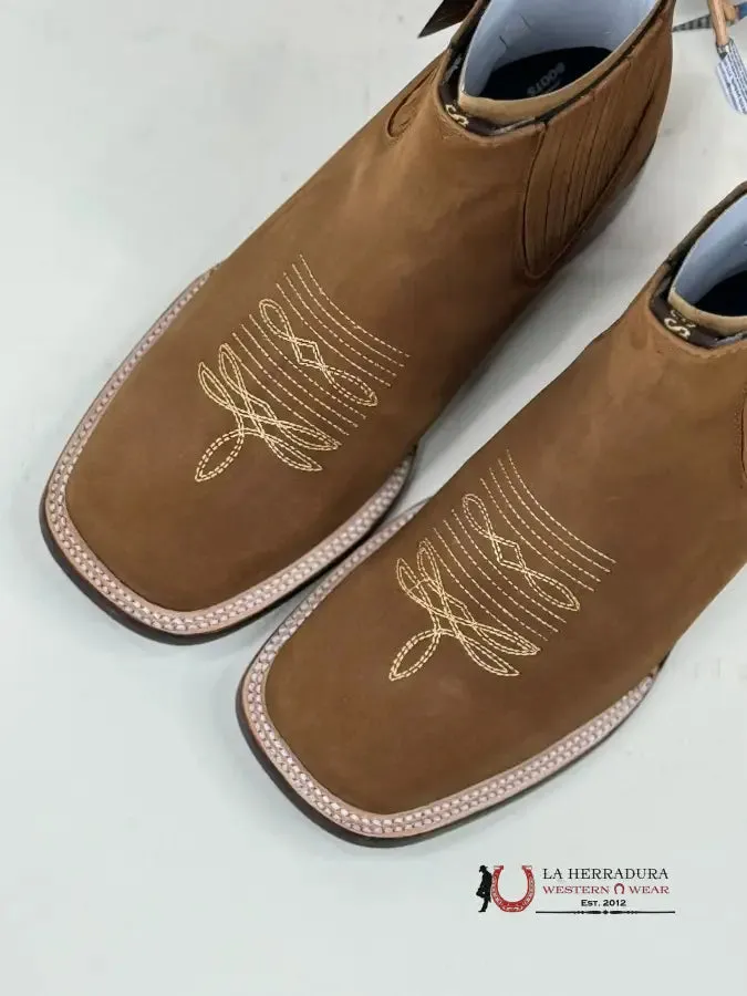 LOS ANGELES SHEDRON LEATHER NOBUCK SHORT BOOT
