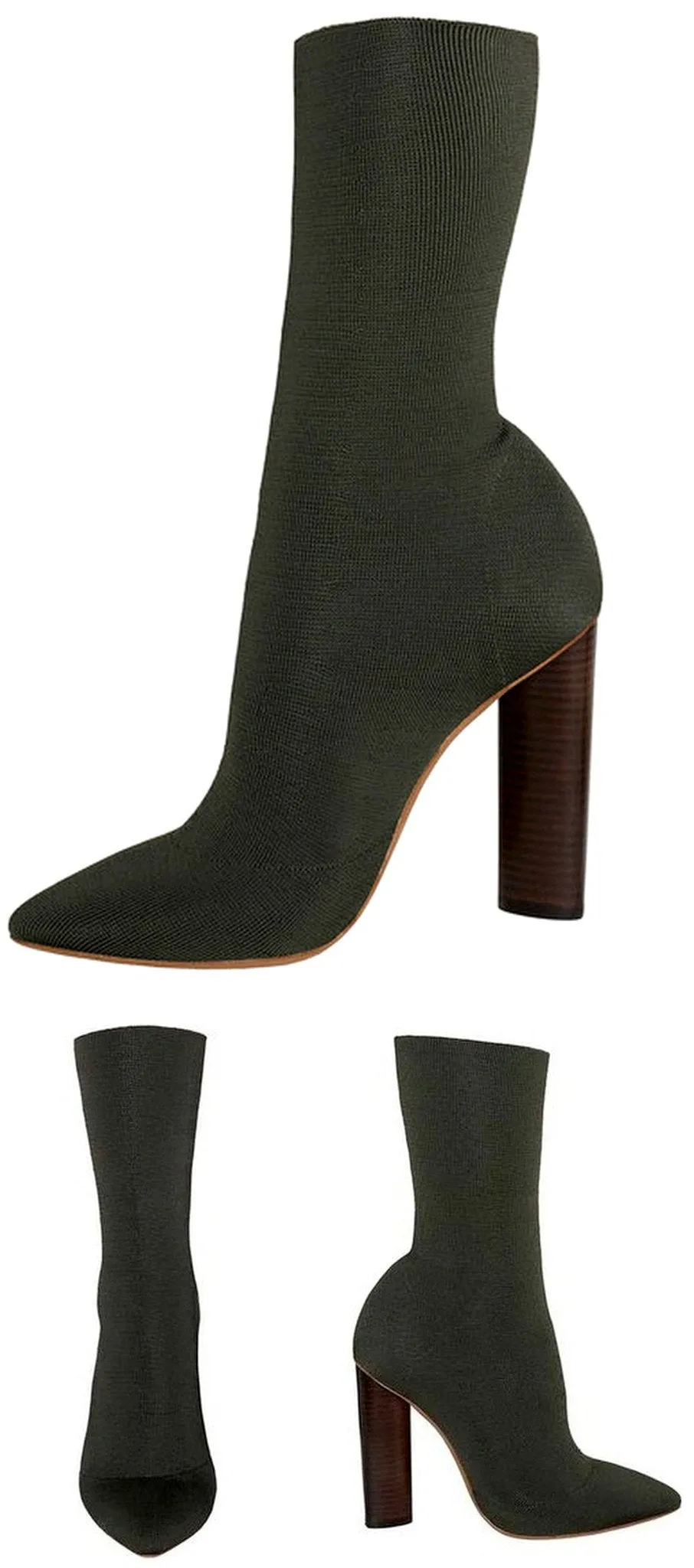 Low Knit Boots-Black