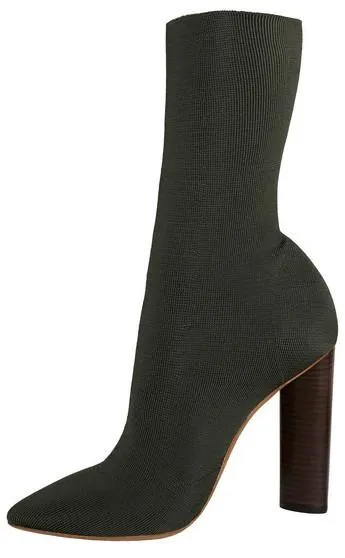 Low Knit Boots-Black
