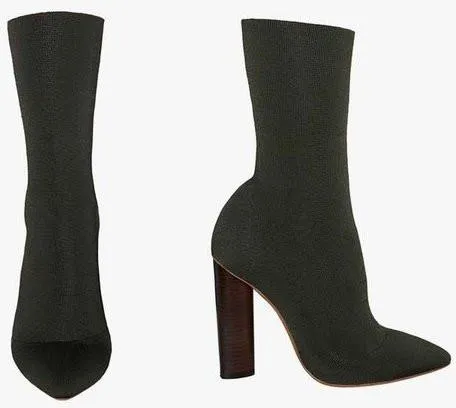 Low Knit Boots-Black