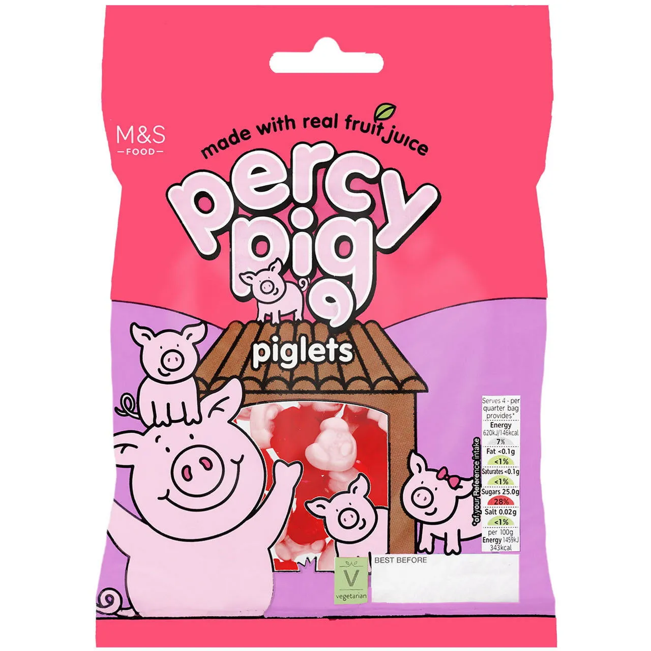 M&S Food Percy Pig Piglets 170g