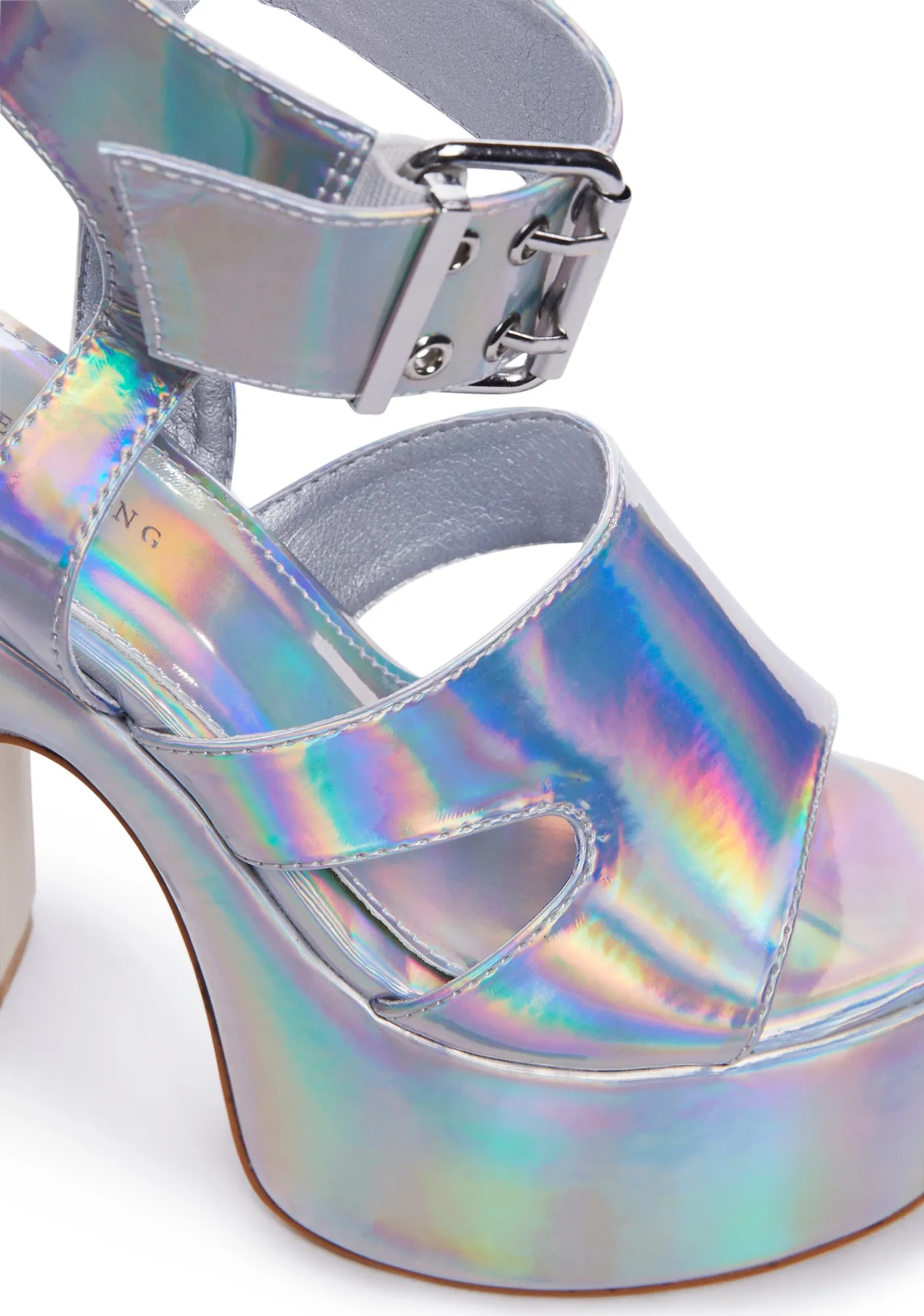 Milani Platform Heels - Holographic
