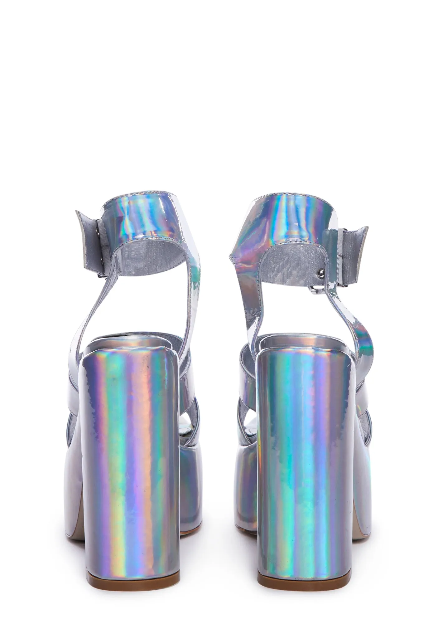 Milani Platform Heels - Holographic