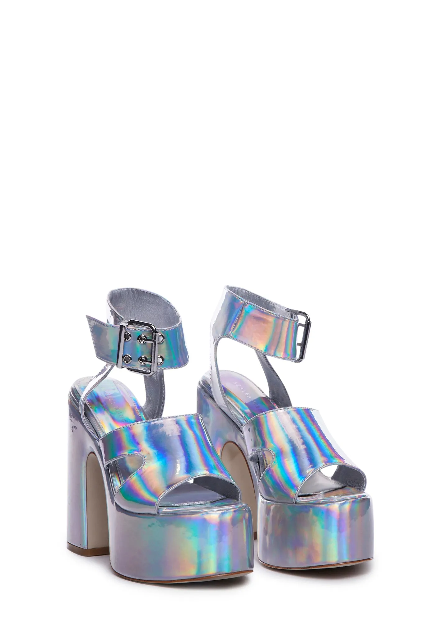 Milani Platform Heels - Holographic