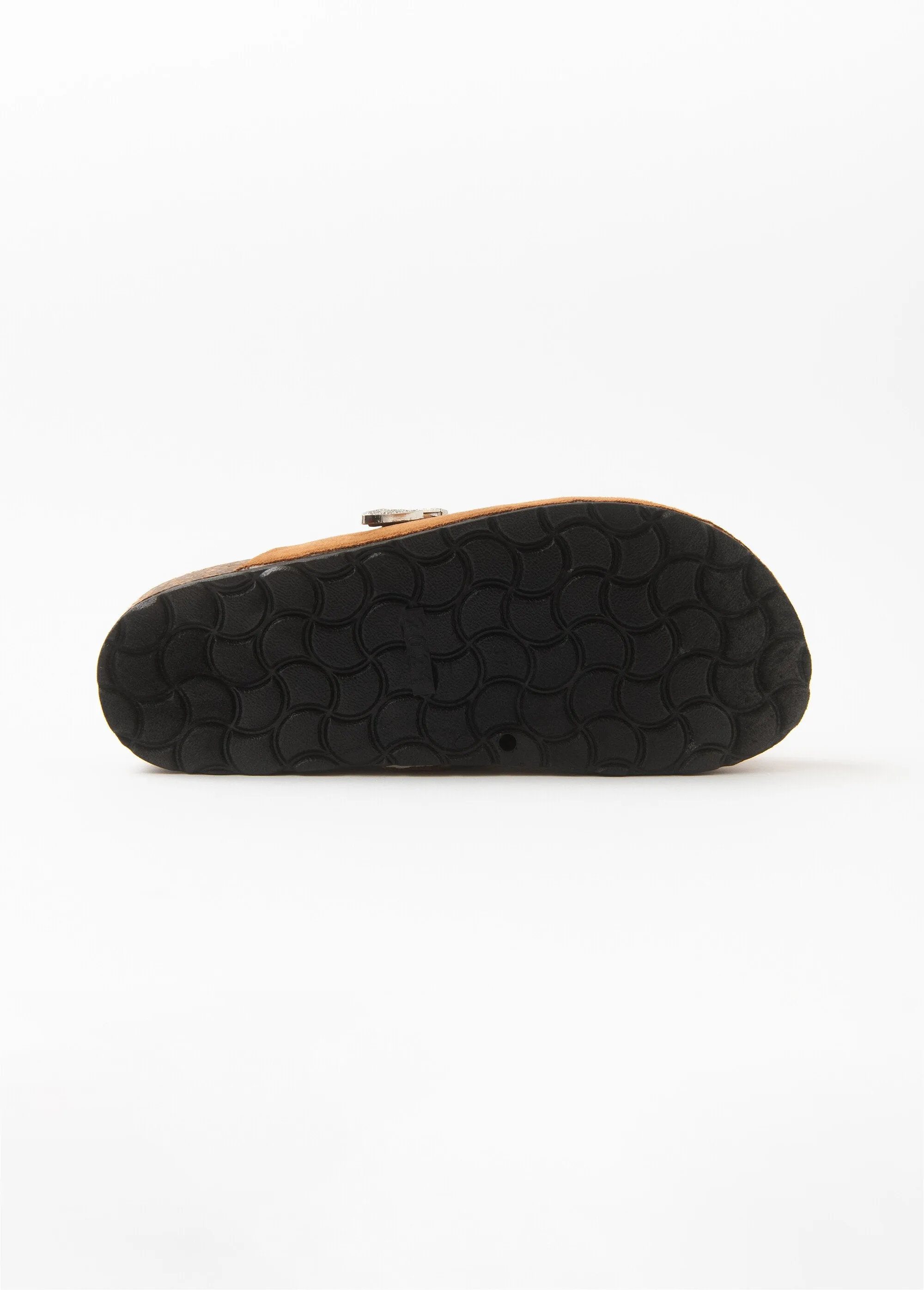 Mules sabot suédine avec boucle tendance